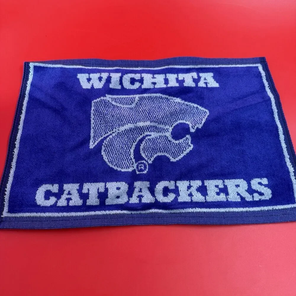 Kansas State Wildcats Golf Towel Wichita KSU CATBACKER Purple USA 14x10 Inch